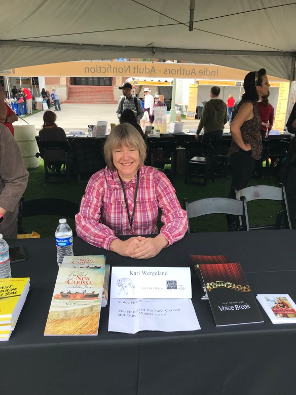 Promoting my work at the Tucson Festival of Books